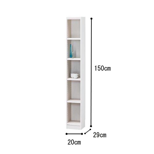 オーダー木製ラックWH H1500W200D290