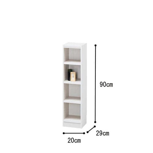 オーダー木製ラックWH H900W200D290