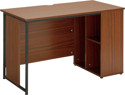 モルトデスク2段収納付き W1200D600 DB