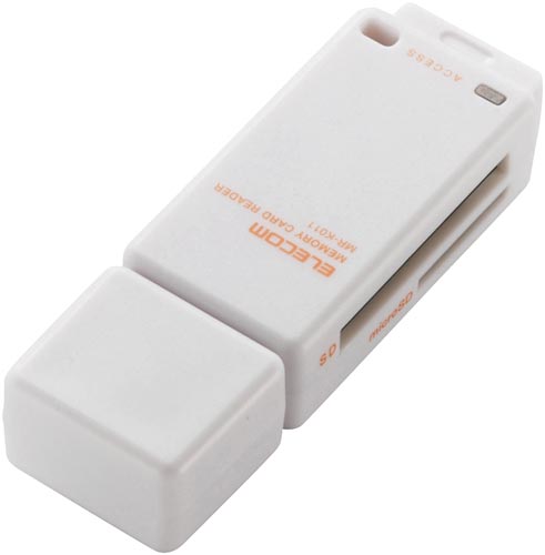 メモリリーダライタ 直挿し SD系専用 ホワイト