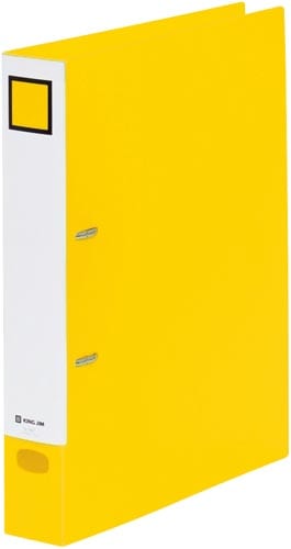 Dリングファイル脱・着 A4縦背幅50mm黄10冊