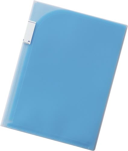 6ポケットホルダー A4 青 5枚