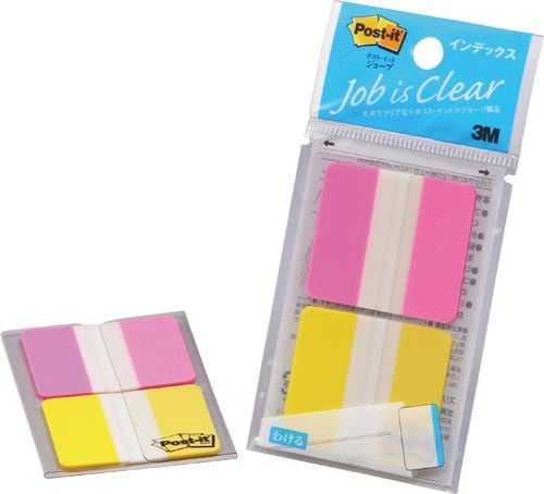 ポストイットジョーブ ローズ・黄 40×34mm
