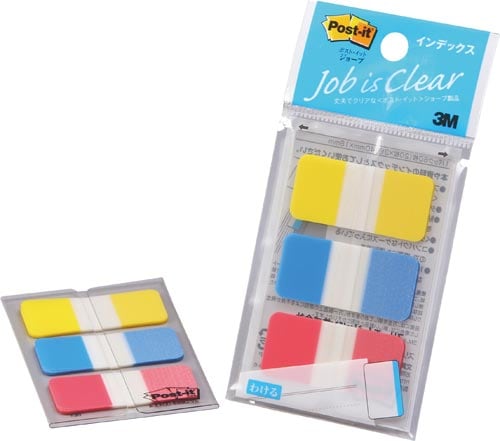 ポストイットジョーブ3色40×18