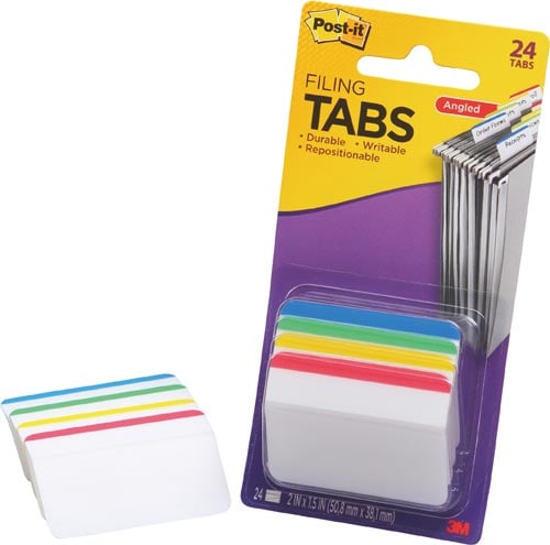 ポストイットジョーブ アングルタブ 4色