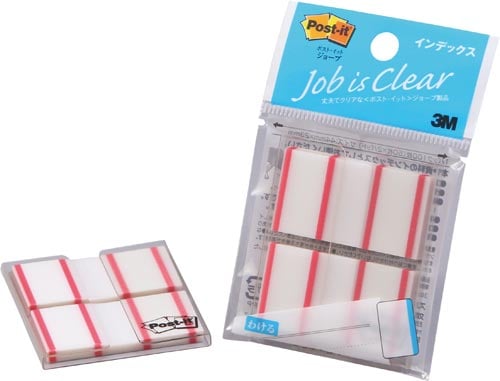 ポストイット インデックス 44×23mm 赤