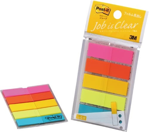ポストイット ジョーブ 12mm幅 蛍光混色