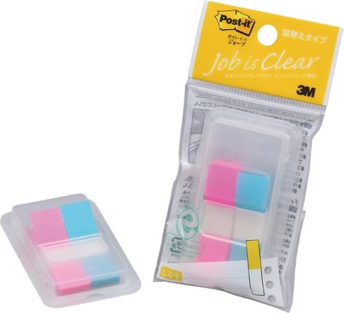 ポストイット ジョーブ ケース付ハーフ ローズ&青