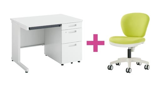 セット品 ピクサ2片袖1000WH+MBチェアLG