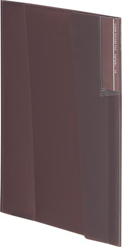 クリヤーホルダーファイル<KaTaSu>茶 5冊