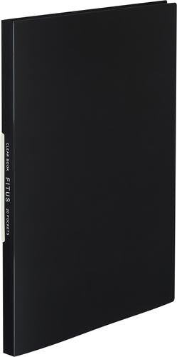 クリヤーブック<FITUS>固定式 20P 黒6冊