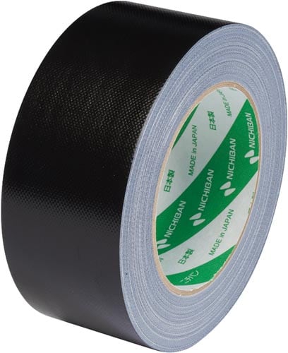 布粘着カラーテープ 50mm×25m 黒