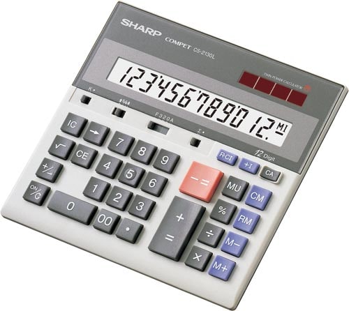 電卓 セミデスクサイズ CS−2130L