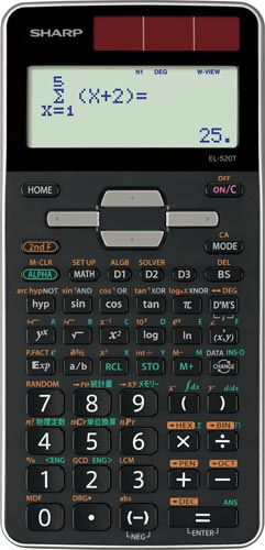 関数電卓 EL−520T−X