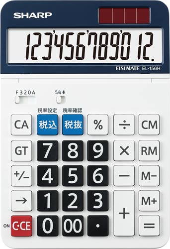 電卓 チルト セミデスクサイズ