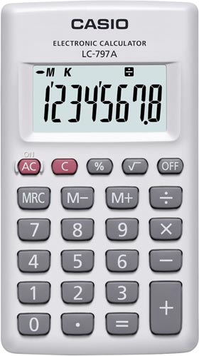 電卓 手帳型 LC−797A−N