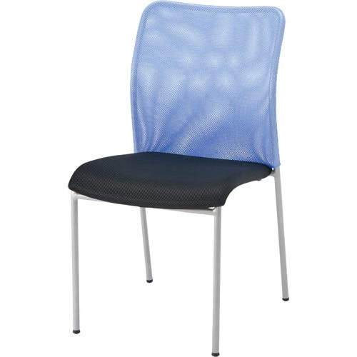 メッシュM用チェア 背LBL座BK 4脚セット