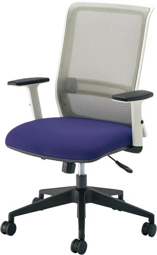 エントリーホワイトナイロン脚肘付パープル