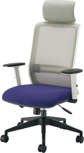 エントリーホワイトナイロン脚肘ヘッド付パープル