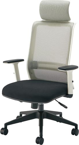 エントリーホワイトナイロン脚肘ヘッド付BK4脚以上