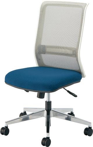 エントリーホワイトアルミ脚ブルー