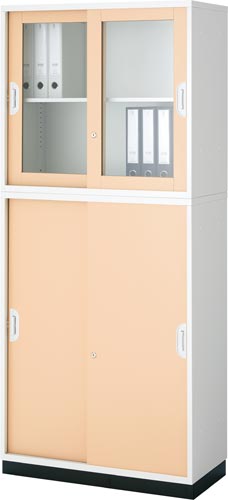 アッセ収納8040 上下セットNA上引G下引違BK