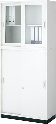 アッセ収納8040 上下セット 上引違ガ下引違BK