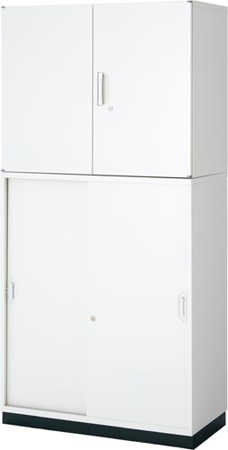 アッセ収納9045 上下セット上両開下引違BK