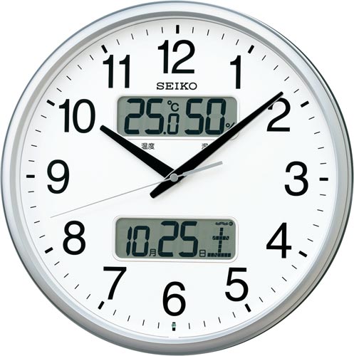 温湿度カレンダー付き電波時計