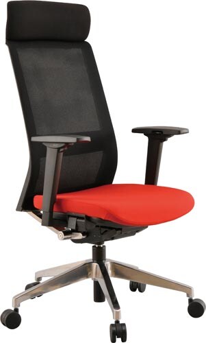 ギャビンハイバックチェア レッド
