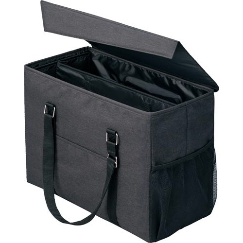 外出にも使えるミーティングバッグラージ黒×黒 3個