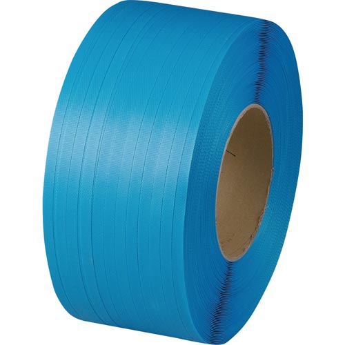 自動梱包器用PPバンド15.5mmX2500m 青