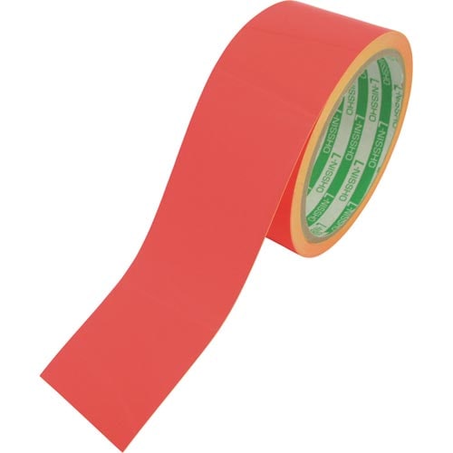 蛍光テープ 45mmX5m レッド