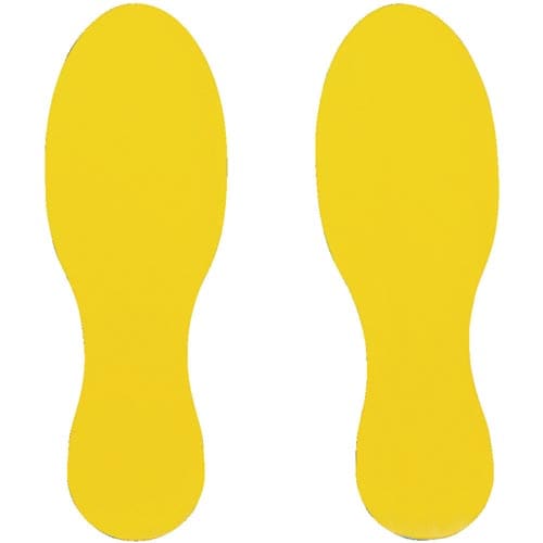 ラインプロ足型シート(黄)2枚入り