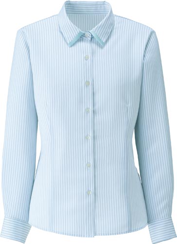 長袖ブラウス RB4162 ブルー 17号