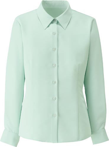 長袖ブラウス RB4165 グリーン 17号