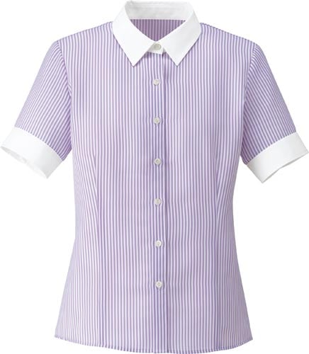 半袖ブラウス RB4555 パープル 17号