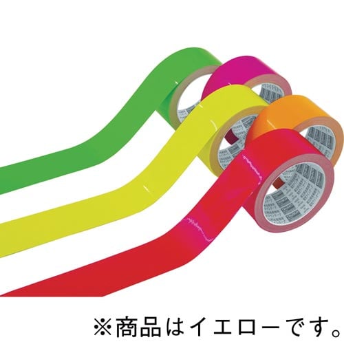 蛍光ラインテープ100mmx10m イエロー