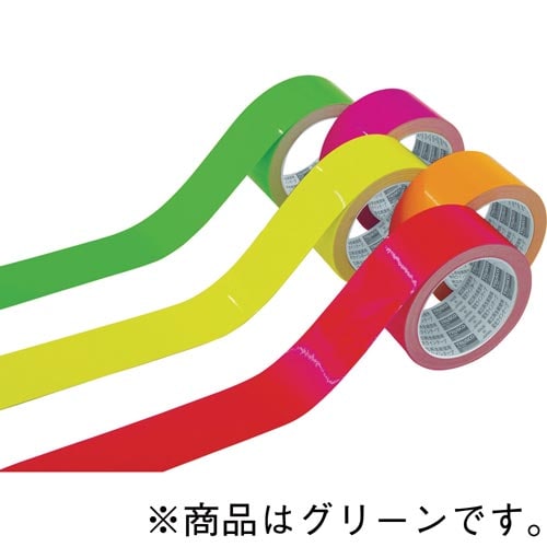 蛍光ラインテープ50mmx10m グリーン