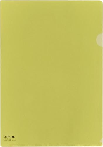 カラークリヤーホルダーPP A4イエロー5枚入