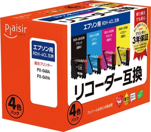 互換インク PLE−ERDH−4P 4色パック