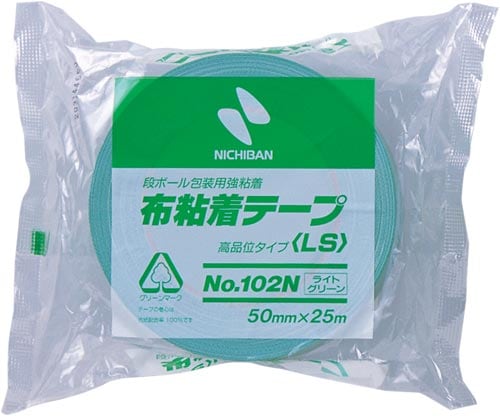 布粘着カラーテープ 50mm×25mライトグリーン