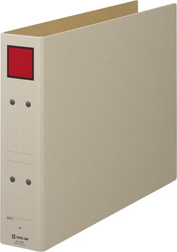 保存ファイル(片開き)B4横背幅65mm赤