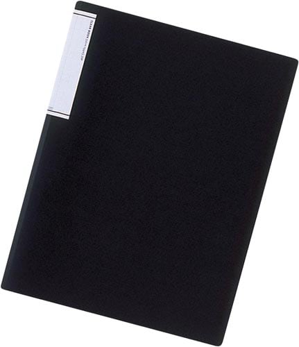TEFFAクリヤーブック(スリム)A4縦10P黒