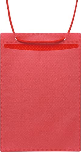 イベント吊下げ名札 ハガキ用 赤 50枚