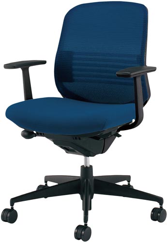 シロッコ ローT肘 黒Fプルシアンブルー Wラ