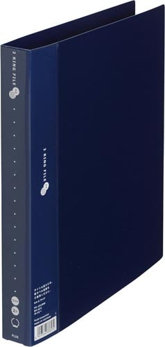 2リングFSエコノミーA4縦W背幅35mm紺×3