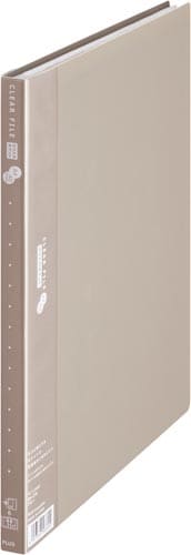 クリアーFスーパーエコノミーA4タテ横入れ20P灰