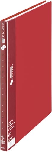 クリアーFスーパーエコノミーA4タテ横入れ20P赤