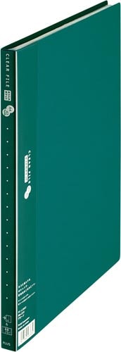 クリアーFスーパーエコノミーA4タテ横入れ20P緑
